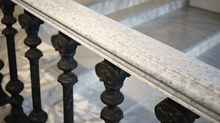 Поручень из гранита Colonial White (Колониал Вайт)