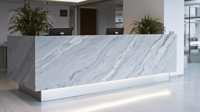 Ресепшен из гранита Viscount White (Висконт Вайт)