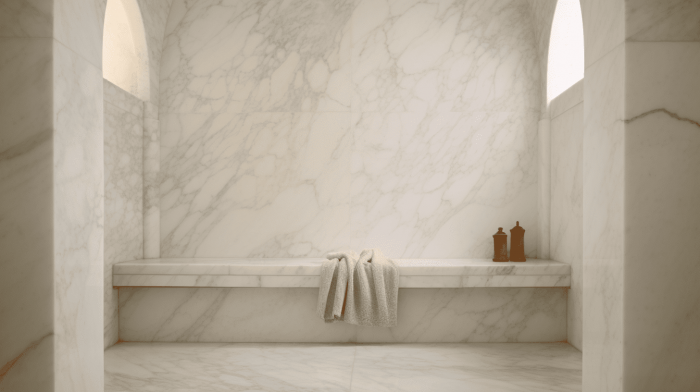 Хаммам из мрамора Bianco Carrara (Бьянко Каррара)