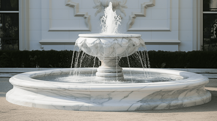 Фонтан из мрамора Calacatta (Калакатта)
