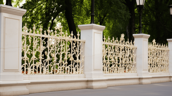 Ограда из мрамора Crema Nova (Крема Нова)
